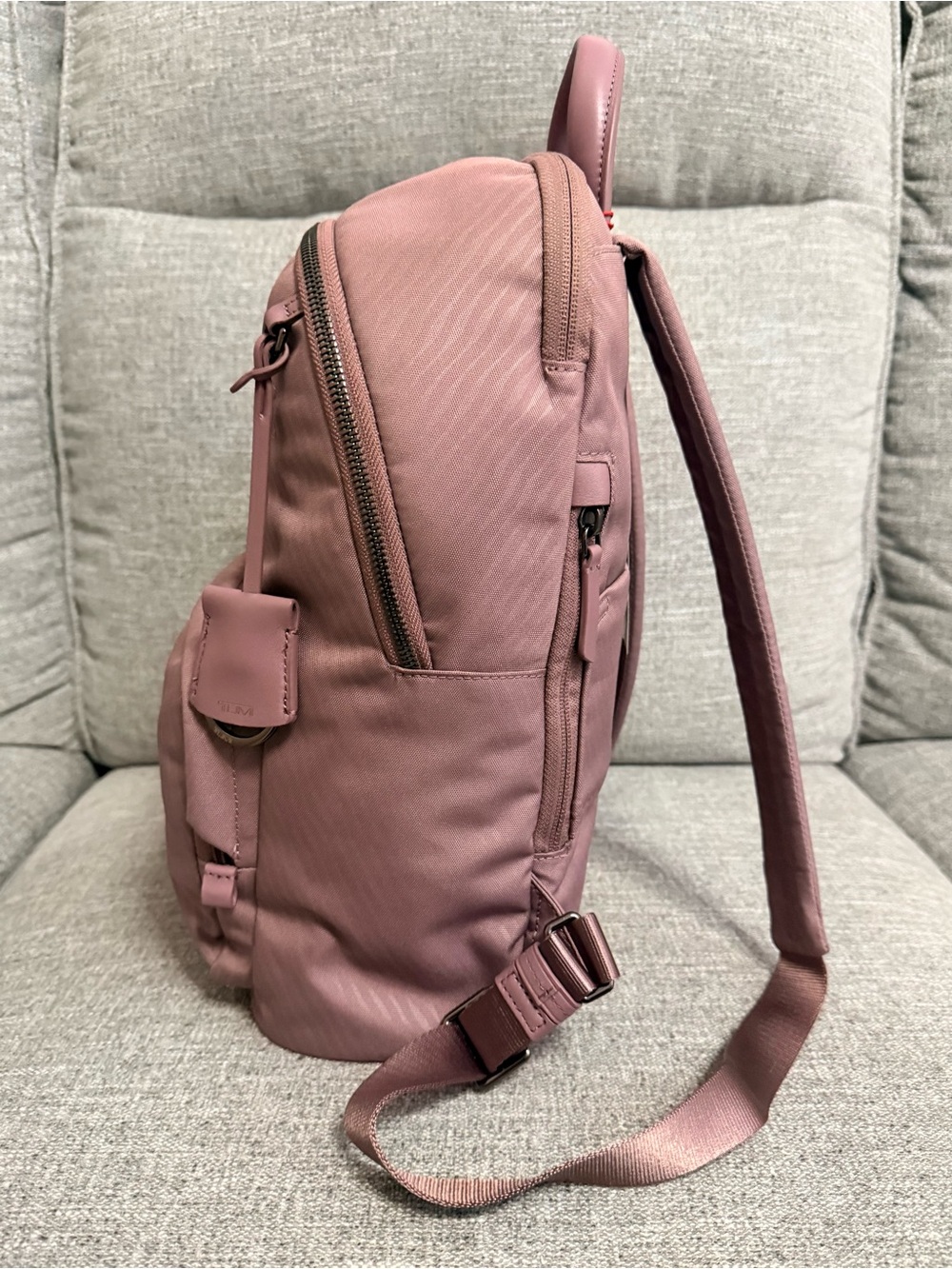 Tumi Harriet Dusty Rose Mauve 13” Travel School College University Backpack $395 - Picture 3 of 10